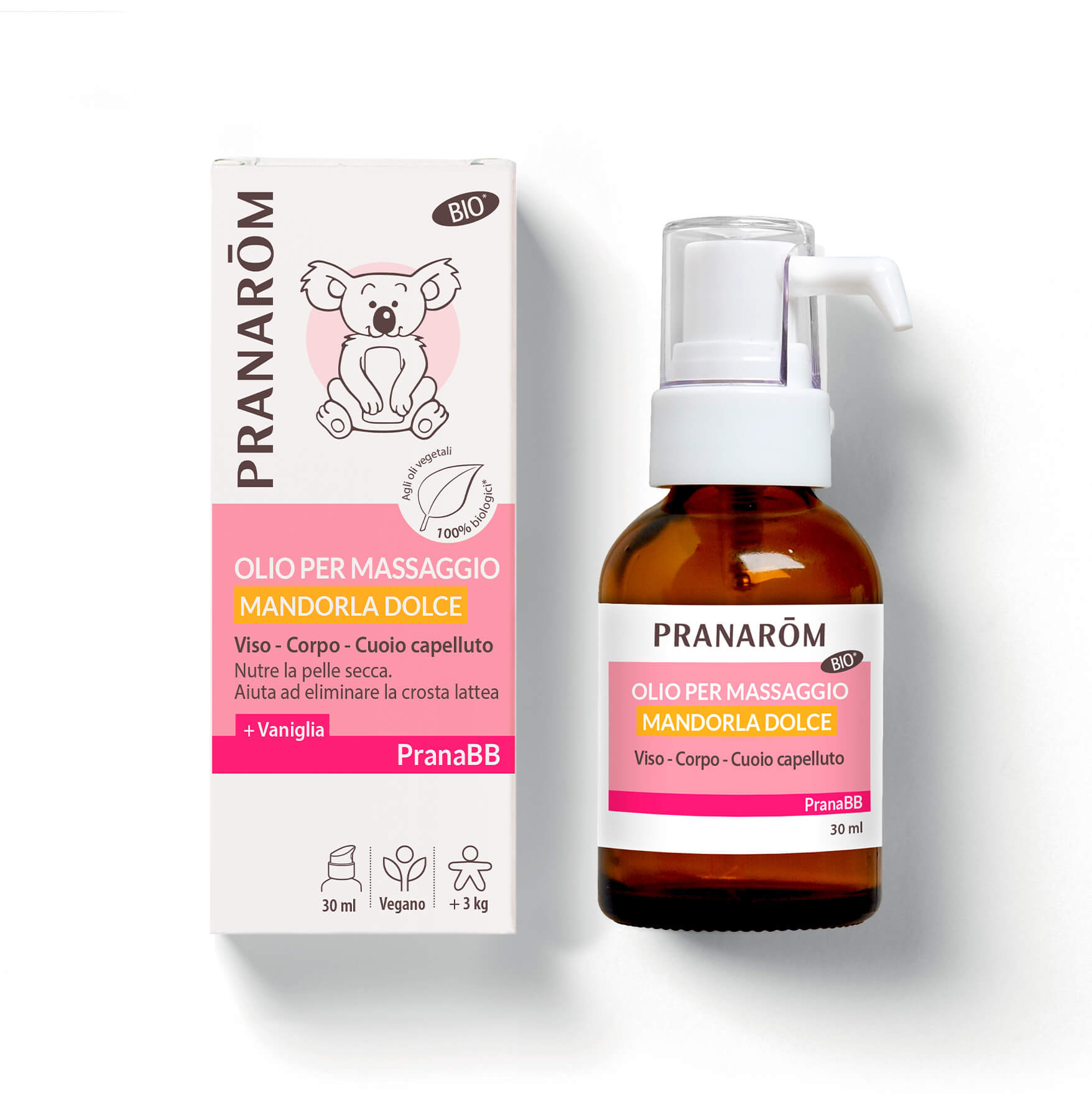Olio per massaggio - Mandorla dolce - Bio