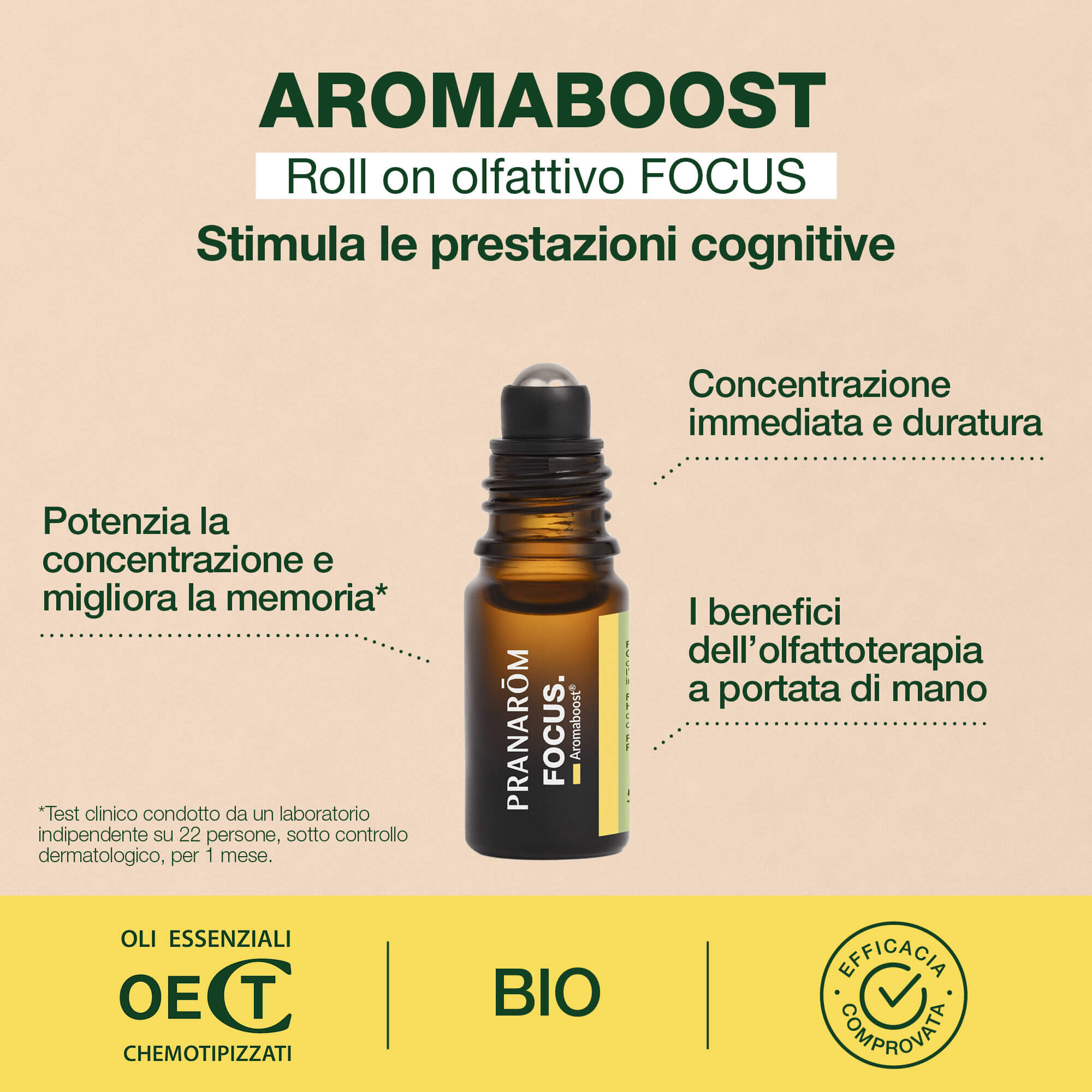 Roll-on FOCUS BIO - 5 ML - Bio