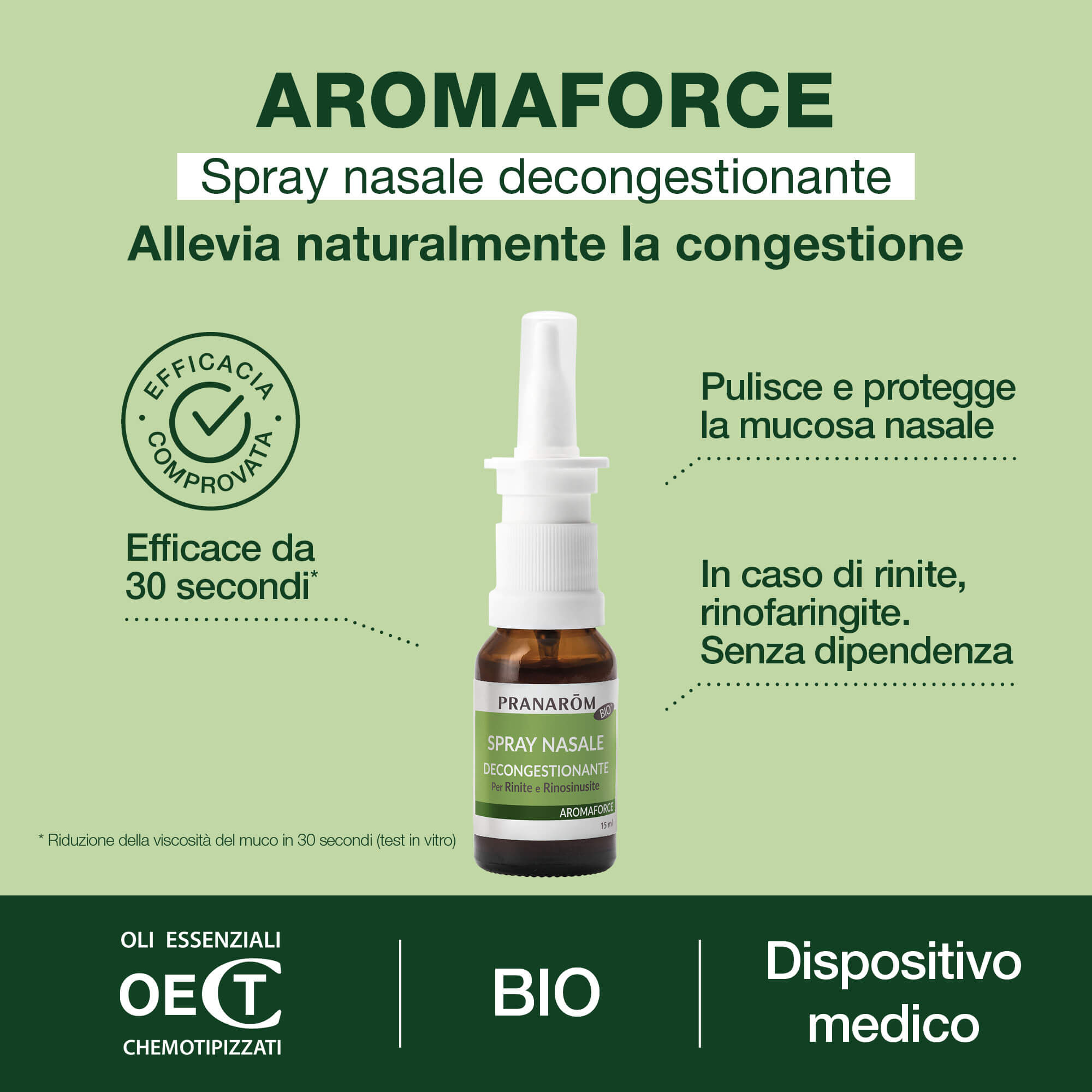Spray nasale decongestionante - Bio